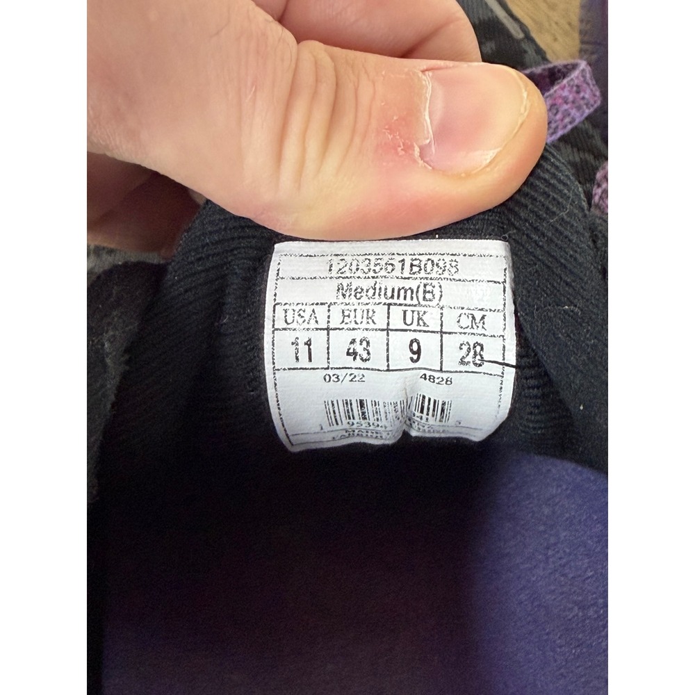 Brooks Ghost 14 Womens 11 Running Shoes Black Purple Leopard Print 1203551B098 - Picture 2 of 6